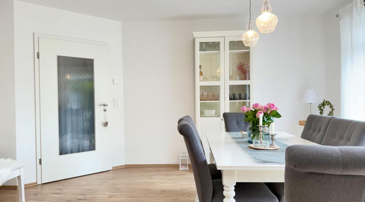 Essbereich im Wohnzimmer