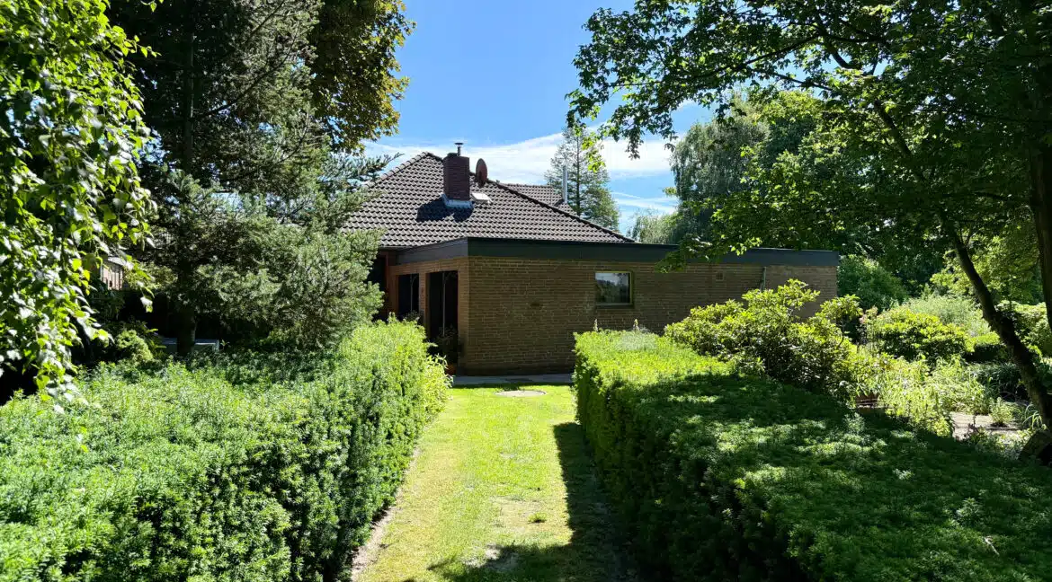 Blick auf die Garage
