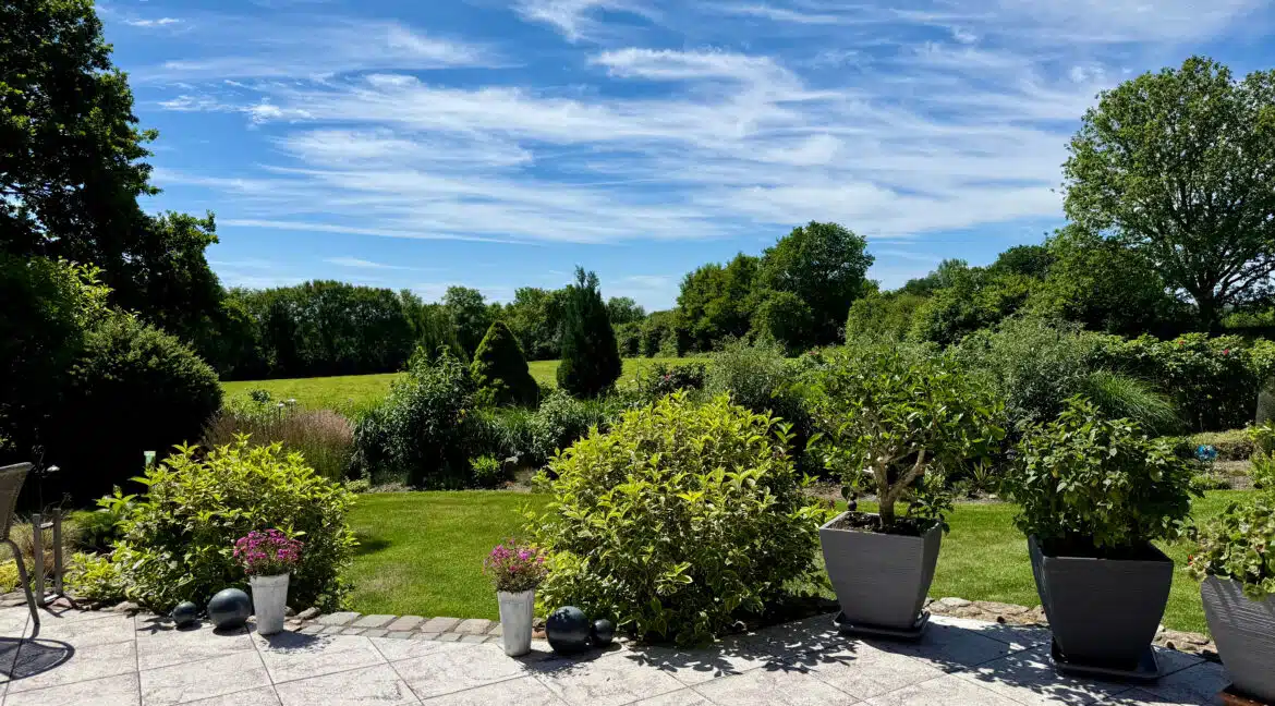 Feldblick von der Terrasse