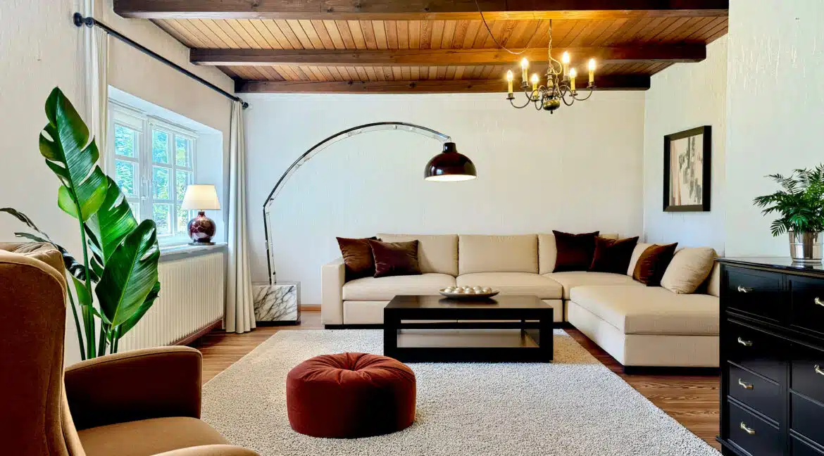 Wohnzimmer gestaged