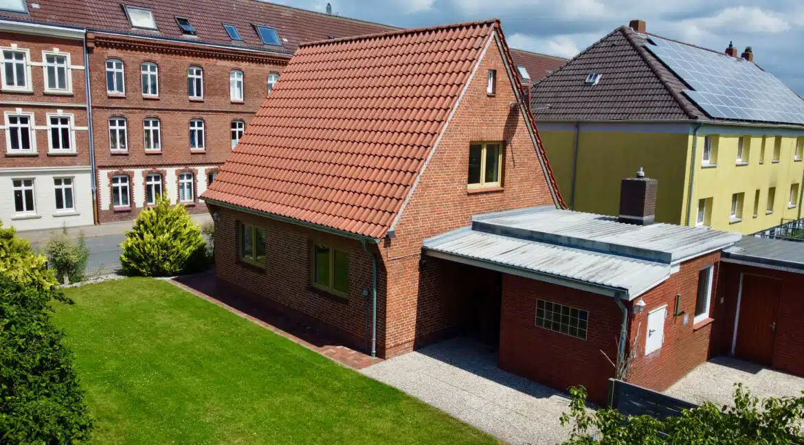 Blick aufs Haus